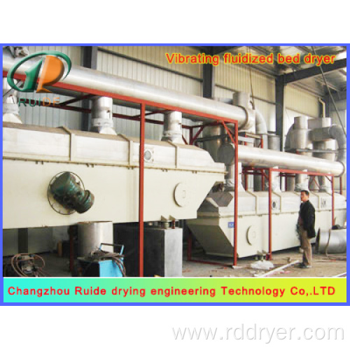 Vibrating fluidized bed dryers of lees